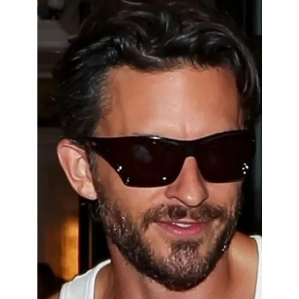 Loewe x PAULA'S IBIZA Men Sunglasses Black Smoke Wraparound LW40143U 01A